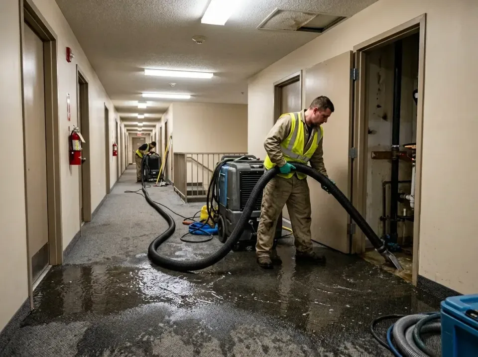multi-unit-apartment-hallway-f-005 — frequently asked questions, Emergency Burst Pipe Water Extraction & Removal in Miamisbu…